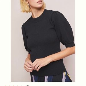 Anthropologie Moth Connelly puffed slv sweater XSP